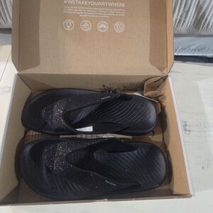 Hey Dude Black Flip Flops